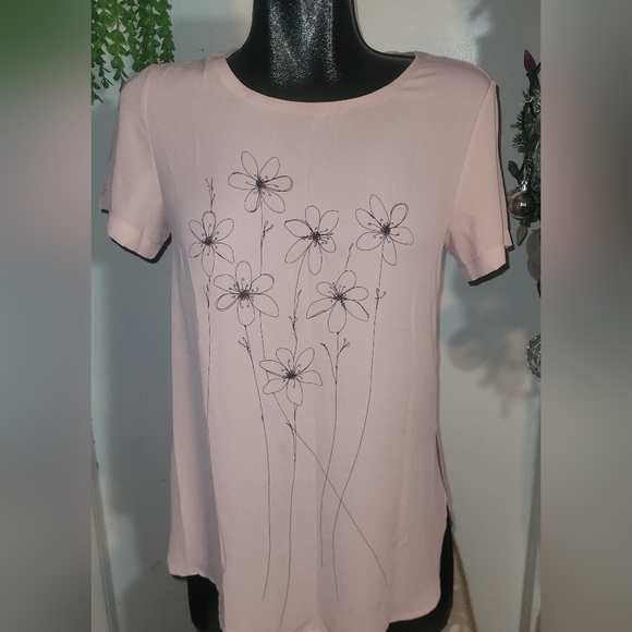 Camber & Grace Pastel Pink Short Sleeve Top S - Picture 1 of 7